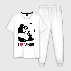 Мужская пижама I love panda