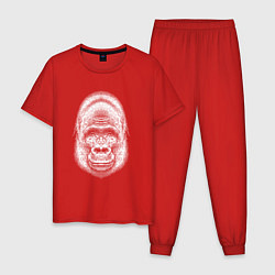 Мужская пижама Морда веселой гориллы