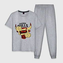 Мужская пижама Bulls logo with hands