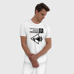 Пижама хлопковая мужская Depeche Mode stripped, цвет: белый — фото 2