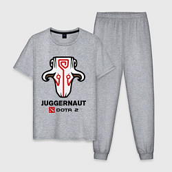 Пижама хлопковая мужская Juggernaut Dota 2, цвет: меланж