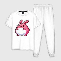 Мужская пижама Толстый розовый кролик