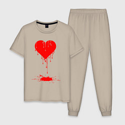 Мужская пижама Bloody heart