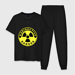 Мужская пижама Danger radiation sign