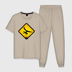 Мужская пижама Знаки опасности- совы