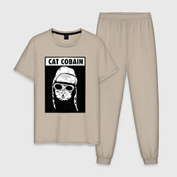 Мужская пижама Cat cobain