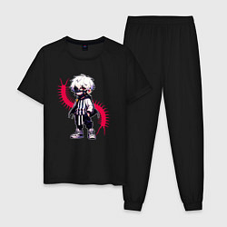 Пижама хлопковая мужская Токийский гуль - Кен Канеки, цвет: черный