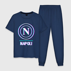 Мужская пижама Napoli FC в стиле glitch