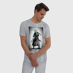 Пижама хлопковая мужская Зоро Ророноа мечник, цвет: меланж — фото 2