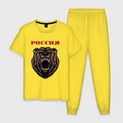Мужская пижама Рык медведя Россия