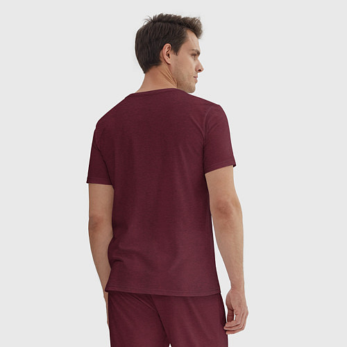 Мужская пижама Auza Corp Red / Меланж-бордовый – фото 4