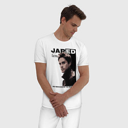 Пижама хлопковая мужская Jared Joseph Leto 30 Seconds To Mars, цвет: белый — фото 2