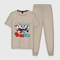 Мужская пижама Cuphead and Mugman