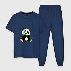 Мужская пижама Красивый медведь панда
