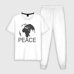 Мужская пижама Peace the world