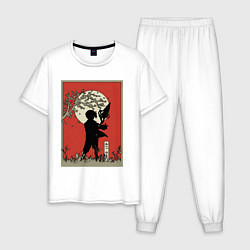 Пижама хлопковая мужская Реинкарнация безработного Рудеус Грейрат, цвет: белый