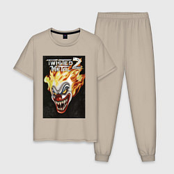 Мужская пижама Twisted metal 2 - clown head