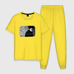 Пижама хлопковая мужская Opium - Delusion, цвет: желтый