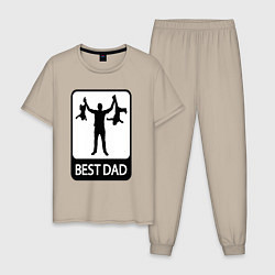 Мужская пижама Best dad