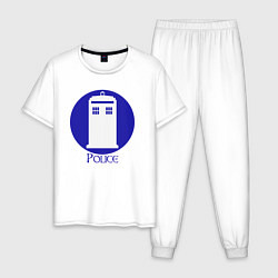 Мужская пижама Tardis police