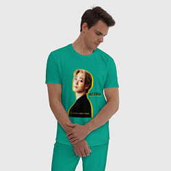 Пижама хлопковая мужская Улыбка astro, цвет: зеленый — фото 2