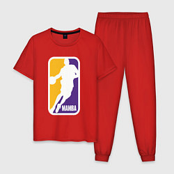 Пижама хлопковая мужская Mamba Kobe Bryant, цвет: красный