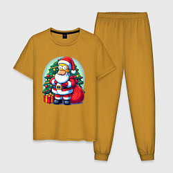 Мужская пижама Santa Simpson - ai art