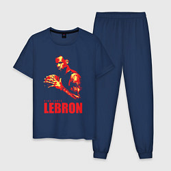 Пижама хлопковая мужская King James Lebron, цвет: тёмно-синий