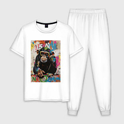 Мужская пижама Monkey color