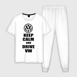 Мужская пижама Keep Calm & Drive VW