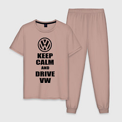 Мужская пижама Keep Calm & Drive VW