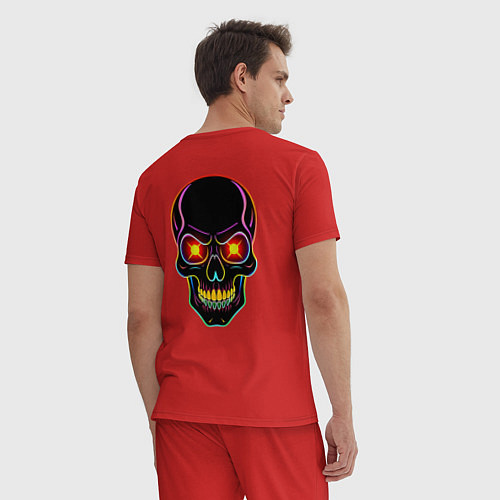 Мужская пижама Skull / Красный – фото 4