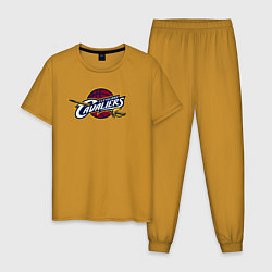 Пижама хлопковая мужская Cleveland Cavaliers, цвет: горчичный
