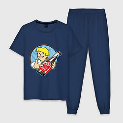 Пижама хлопковая мужская Vault Guybrush, цвет: тёмно-синий