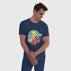 Пижама хлопковая мужская Vault Guybrush, цвет: тёмно-синий — фото 2