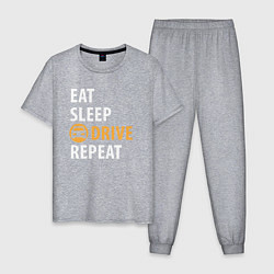 Мужская пижама Eat sleep drive
