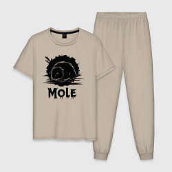 Мужская пижама Крот в круге