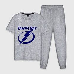 Пижама хлопковая мужская HC Tampa Bay, цвет: меланж