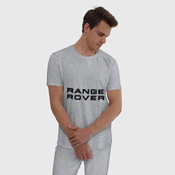 Пижама хлопковая мужская Range Rover, цвет: меланж — фото 2