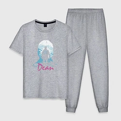 Пижама хлопковая мужская Supernatural: Dean, цвет: меланж