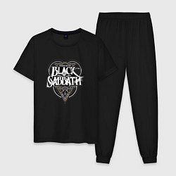 Пижама хлопковая мужская Black Sabbath, цвет: черный