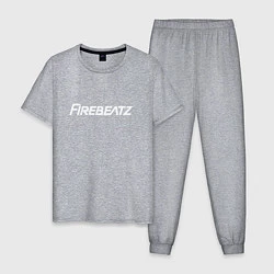 Пижама хлопковая мужская Firebeatz, цвет: меланж