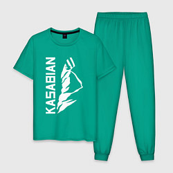 Пижама хлопковая мужская Kasabian, цвет: зеленый