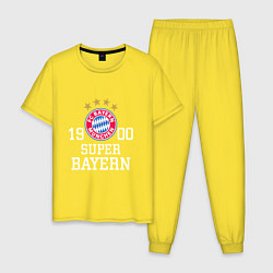 Пижама хлопковая мужская Super Bayern 1900, цвет: желтый