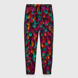 Мужские брюки Разноцветные перья