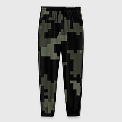 Мужские брюки Камуфляж пиксельный: черный/серый