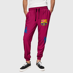 Брюки на резинке мужские FC Barcelona: Purple Original, цвет: 3D-принт — фото 2
