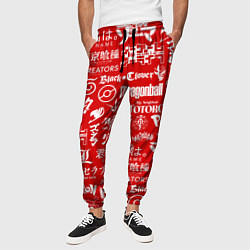 Брюки на резинке мужские ЛОГО АНИМЕ МУЛЬТФИЛЬМОВ, цвет: 3D-принт — фото 2