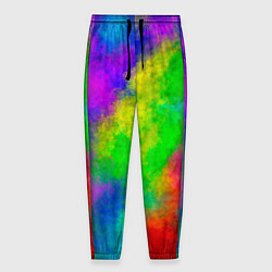 Брюки на резинке мужские Multicolored, цвет: 3D-принт