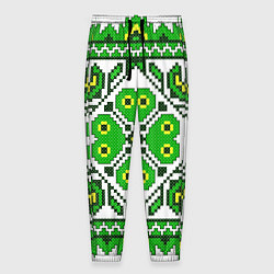 Мужские брюки Славянский Узор Зеленый